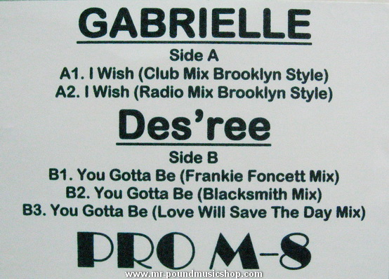 Gabrielle / Des'ree - I Wish / You Gotta Be
