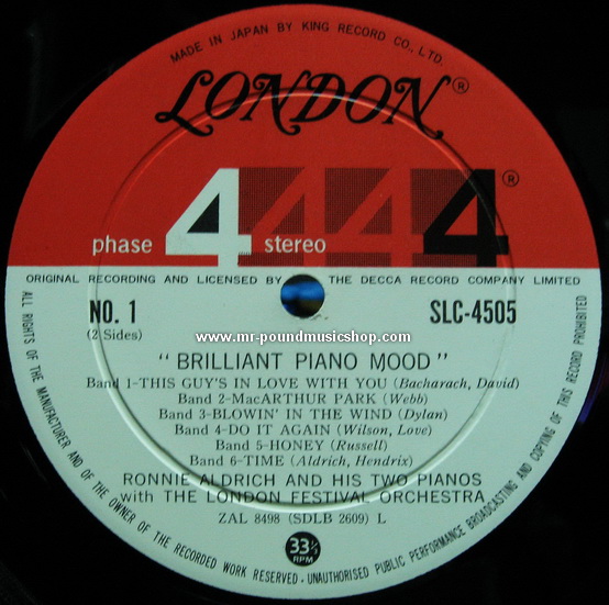 Ronnie Aldrich and His Two Pianos with The London Festival Orchestra - Brilliant Piano Mood