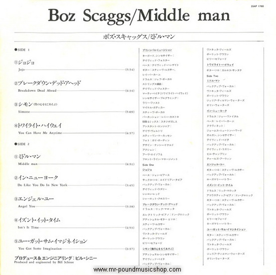 Boz Scaggs - Middle Man