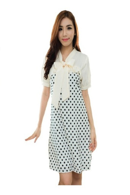 CatWalk Women Fashion Sexy Chiffon Deep V Neck Strap BacklessElastic High Waist A Line Short Dresses Online S-XL (Black)