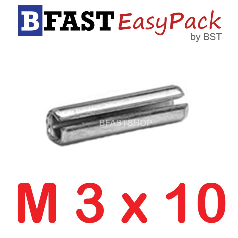 ปิ๊นตะกุดสแตนเลส SUS M3 x 10 (8 ตัว/ถุง)
