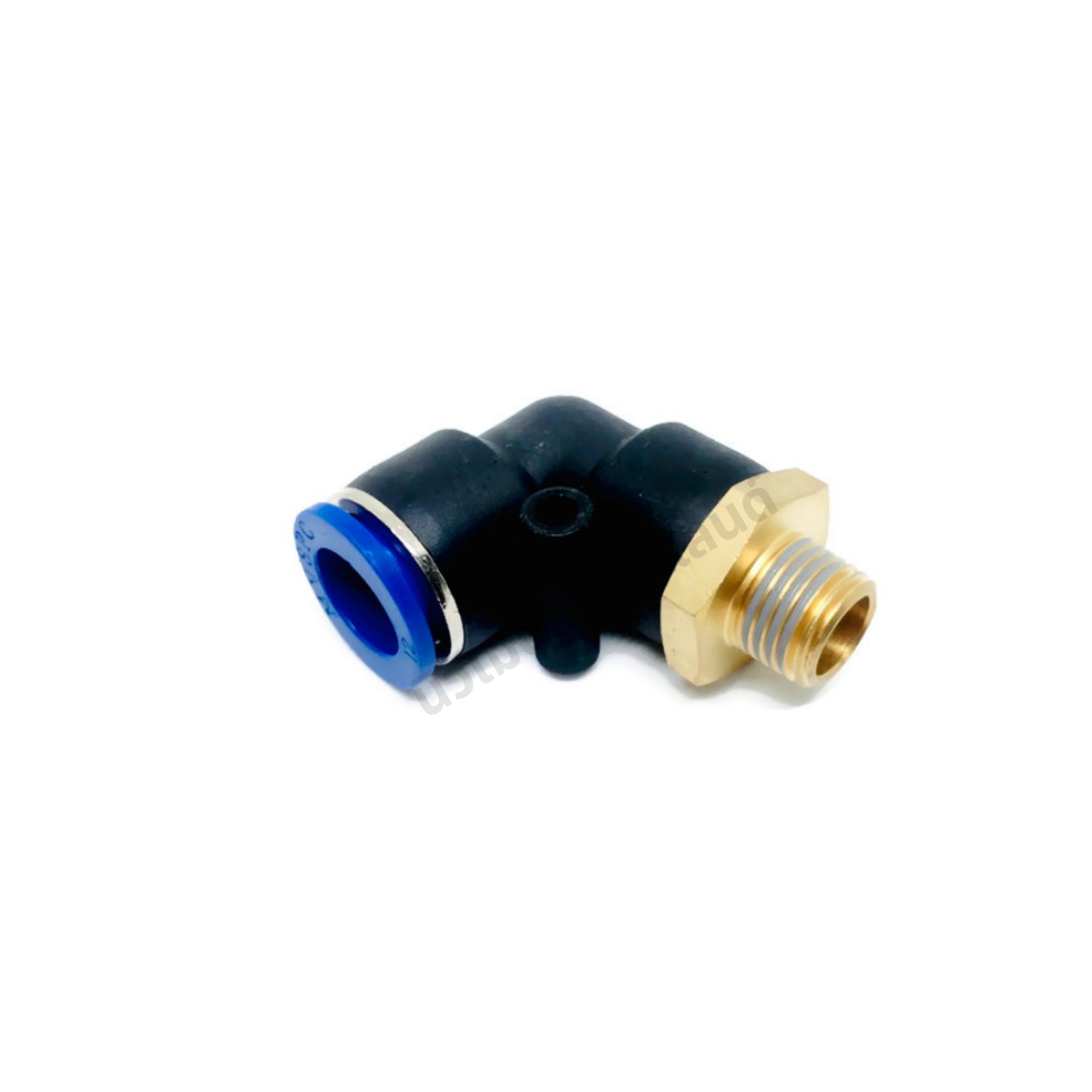 ข้อต่อลมงอ PL ข้อต่องอทองเหลือง