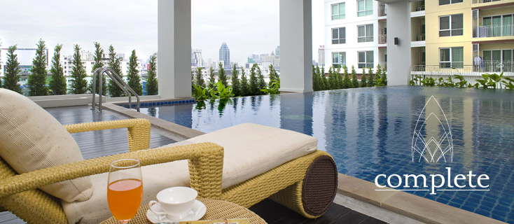 ให้เช่า คอนโด The Comeplete Rajprarop ราชปรารภตรงข้าม โรงแรม All Season ชั้นที่ 31 ตึก A พื้นที่ใช้สอย 74 ตร.ม. 2 ห้องนอน 2 ห้องน้ำ