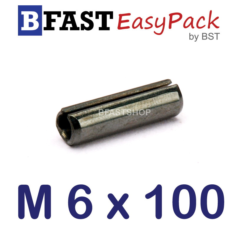 ปิ๊นตะกุด M 6 x 100 ( 2 ตัว/ถุง )