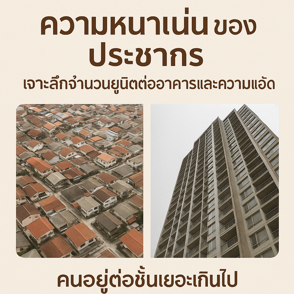 ความหนาแน่นของประชากร — อยู่เยอะเกินไป เสี่ยงหรือไม่?