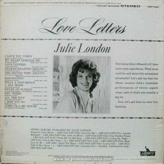 Julie London - Love Letters