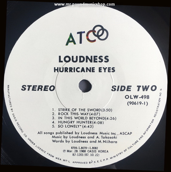 Loudness - Hurricane Eyes