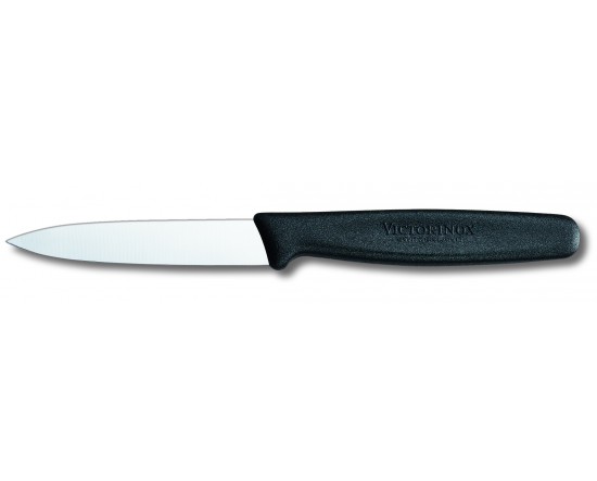 มีดครัว Victorinox Paring Knife 8cm.ใบเรียบ ด้ามสีดำ (5.0603)