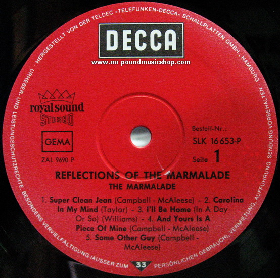 The Marmalade - Reflection of The Marmalade