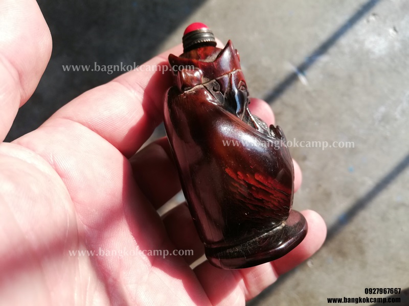 ขวดยานัตถ์ แกะจากเขาสัตว์ เทพเจ้าจีน (6)