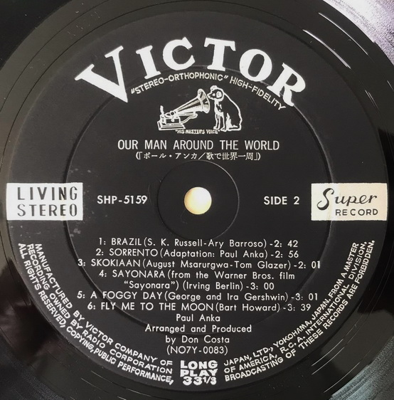 Paul Anka - Our Man Around The World