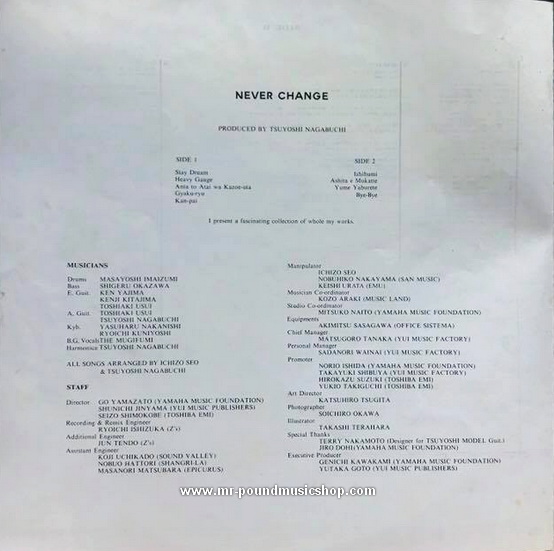 Tsuyoshi Nagabuchi - Never Change