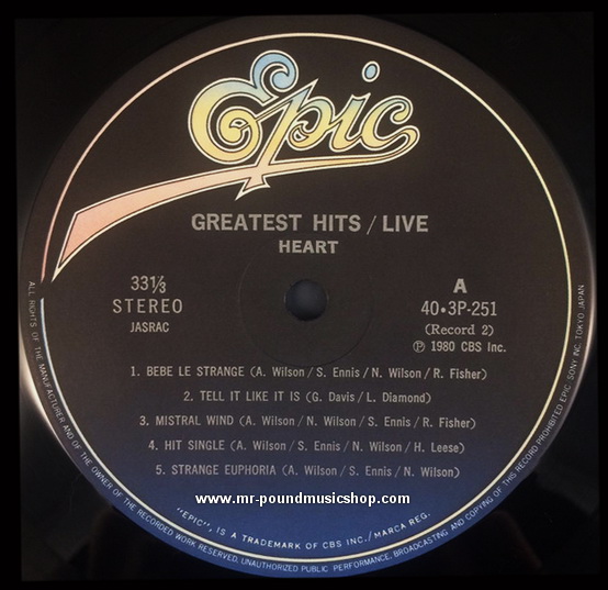 Heart - Greatest Hits / Live