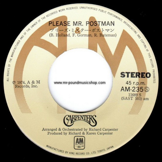 Carpenters - Please Mr. Postman