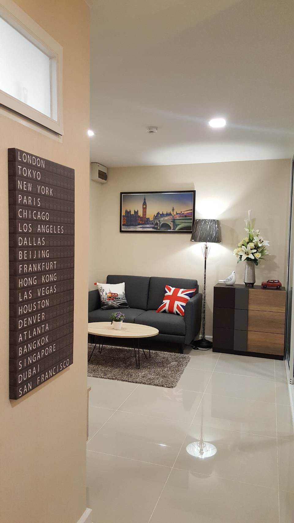 ให้เช่าคอนโด เจ ดับบลิว คอนโด @ ดอนเมือง JW Condo @ Donmuang ขนาดห้อง : 36.5 ตร.ม.