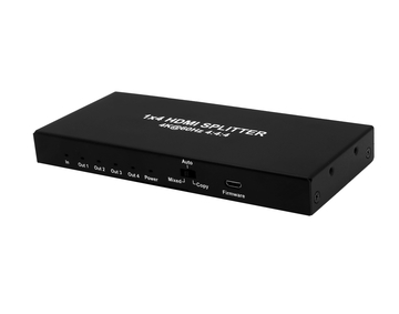 TM-SP06S 1x4 HDMI Splitter, HDCP2.2, Supports 3D, 4Kx2K@60Hz (YUV 4:4:4), 18G, HDR, EDID