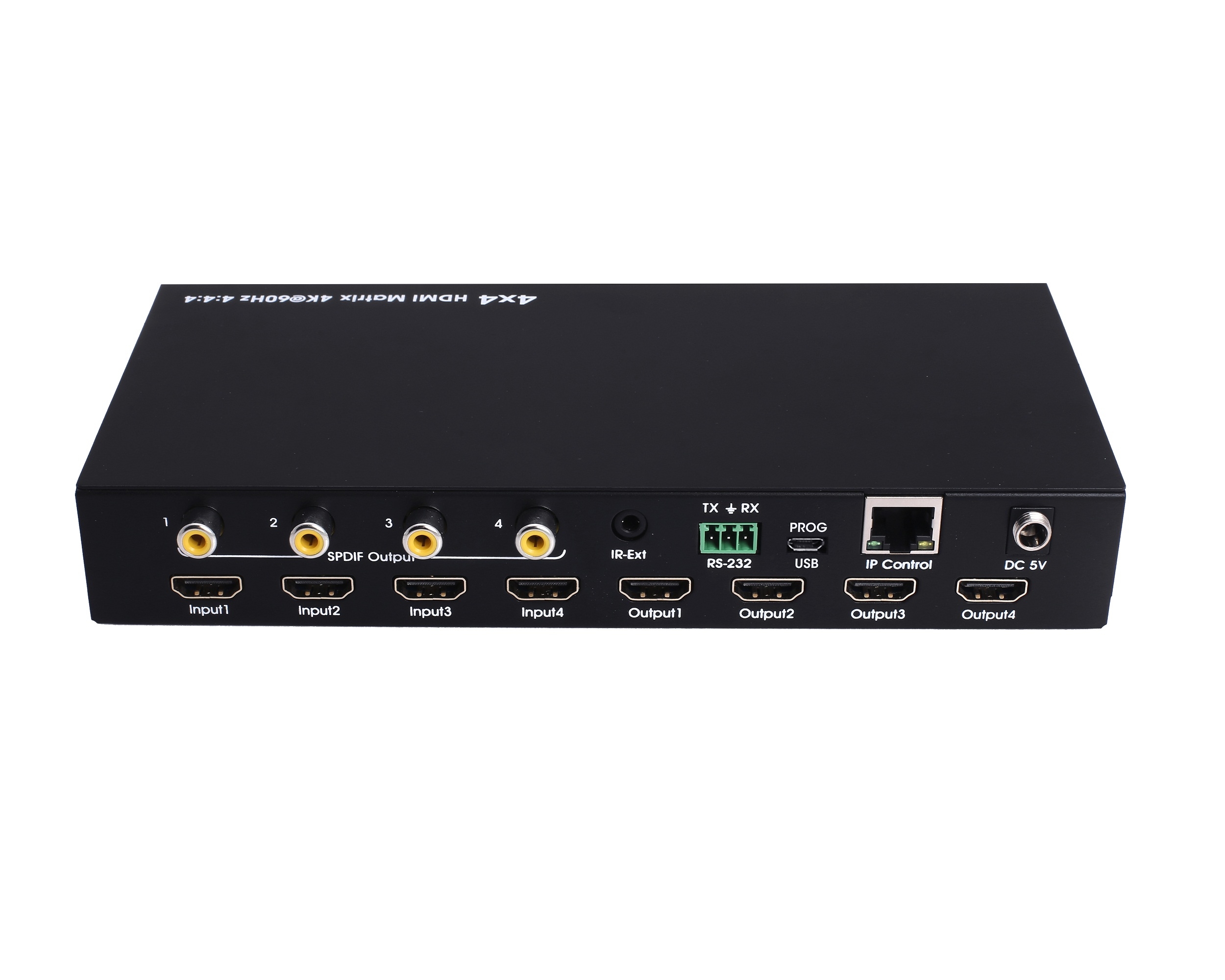 TM-MX09B 4x4 HDMI2.0 Matrix Support 4K@60hz YUV4:4:4, 18Gbps, HDR