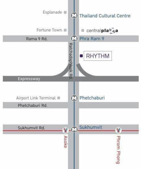 ให้เช่าคอนโด Rhythm Asoke 1 (ริธึ่ม อโศก 1) Fully Furnished พร้อมเข้าอยู่ 1 กรกฎาคม 2568