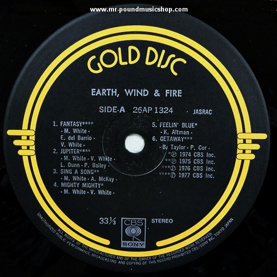Earth, Wind & Fire - Gold Disc