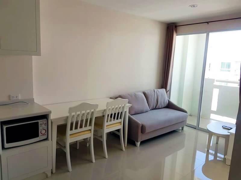 ให้เช่าคอนโด ดิ เอ็นเนอร์จี้ หัวหิน (The Energy Hua Hin) 1 ห้องนอน 1 ห้องน้ำ 1 นั่งเล่น ขนาด 33 ตรม ห่างจากหาด 500