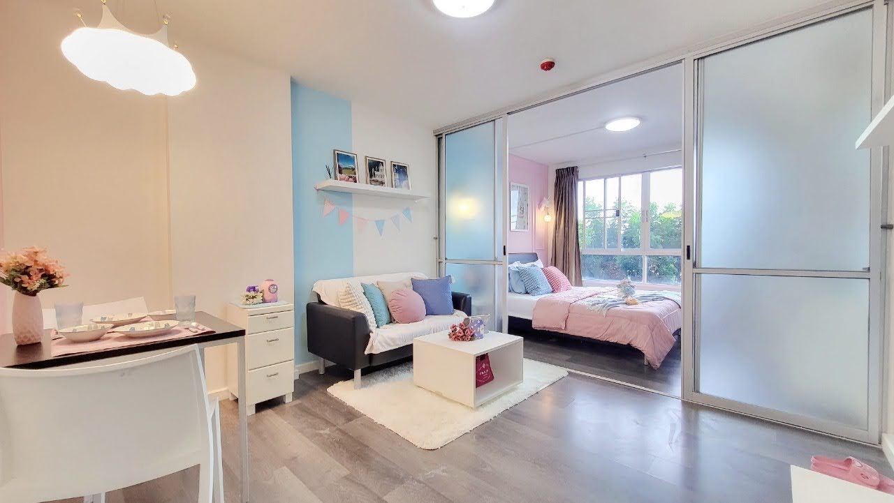 ให้เช่าคอนโด ดีคอนโด แคมปัส รีสอร์ท บางนา (dCondo Campus Resort Bangna 1 ห้องนอน