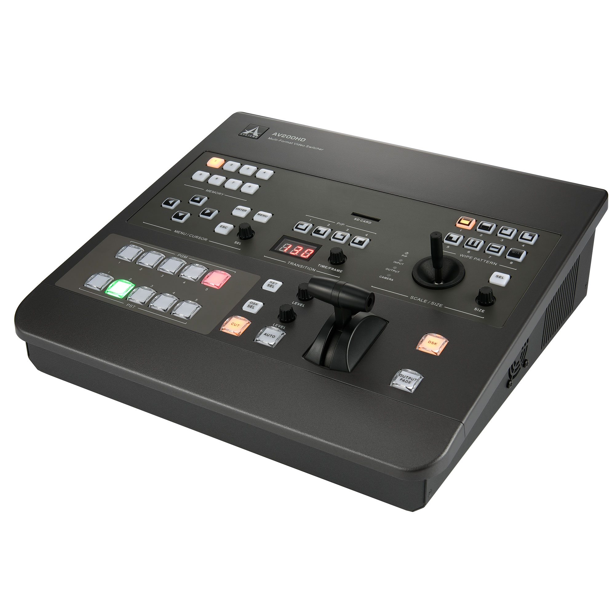 Asystems AV200HD Full HD 5-Channel Multi-Format Video Switcher Frame Synchronizer and DVE Processor