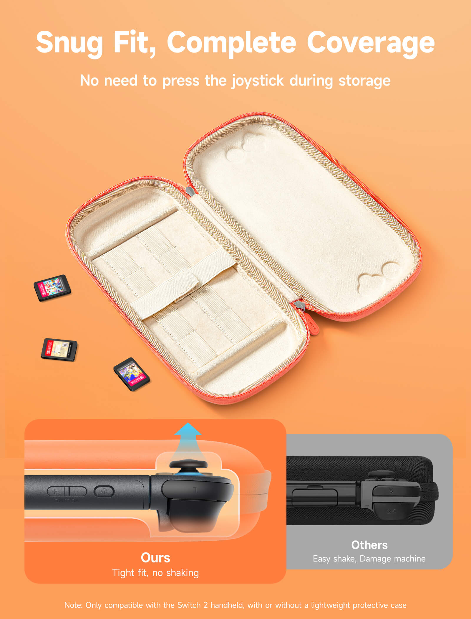 JSAUX Colorful Ultra-thin Carrying Case for Nintendo Switch 2 (รุ่นปี 2025) BG0119
