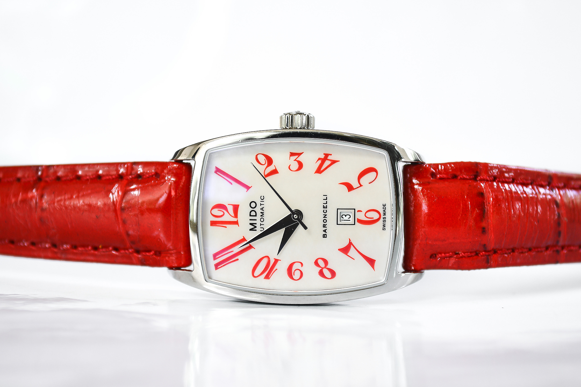 NEW:Mido Baroncelli Tonneau M003.107.16.112.00 Automatic Lady
