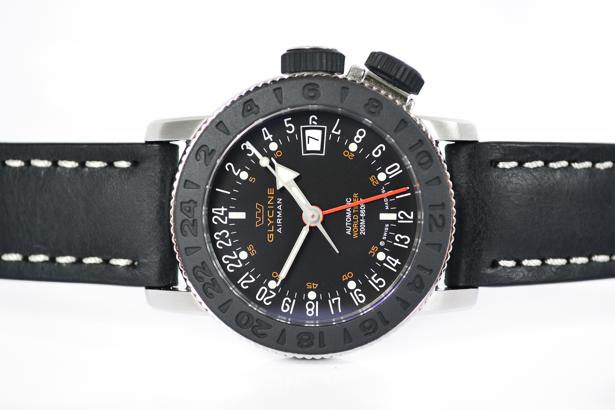 Glycine Airman 17 Sphair Automatic GMT Worldtimer สายหนัง (Sold)
