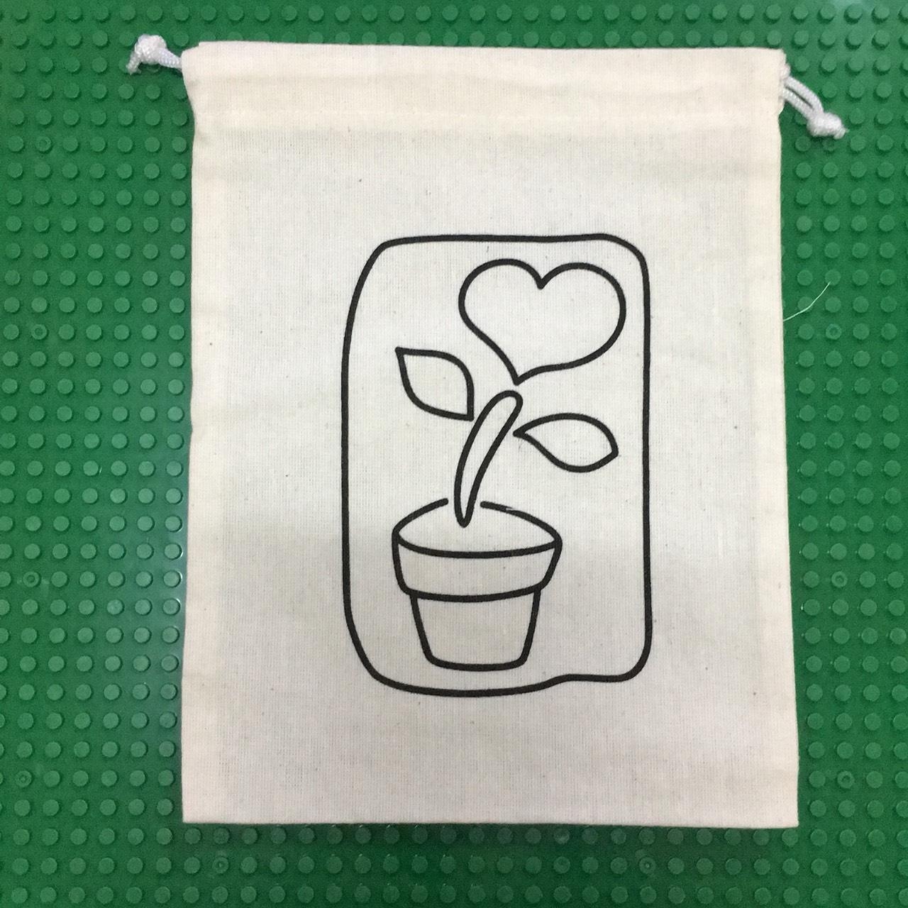 ถุงผ้าระบายสี ดอกไม้ 4 - Eco Bag Flower 4