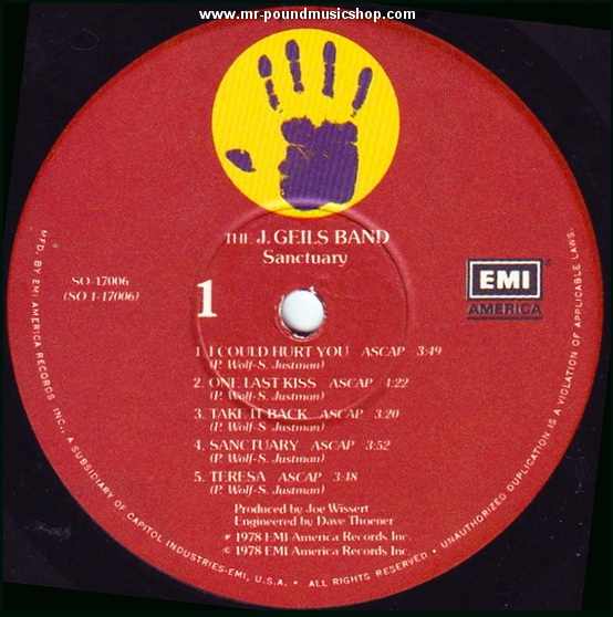The J. Geils Band - Sanctuary