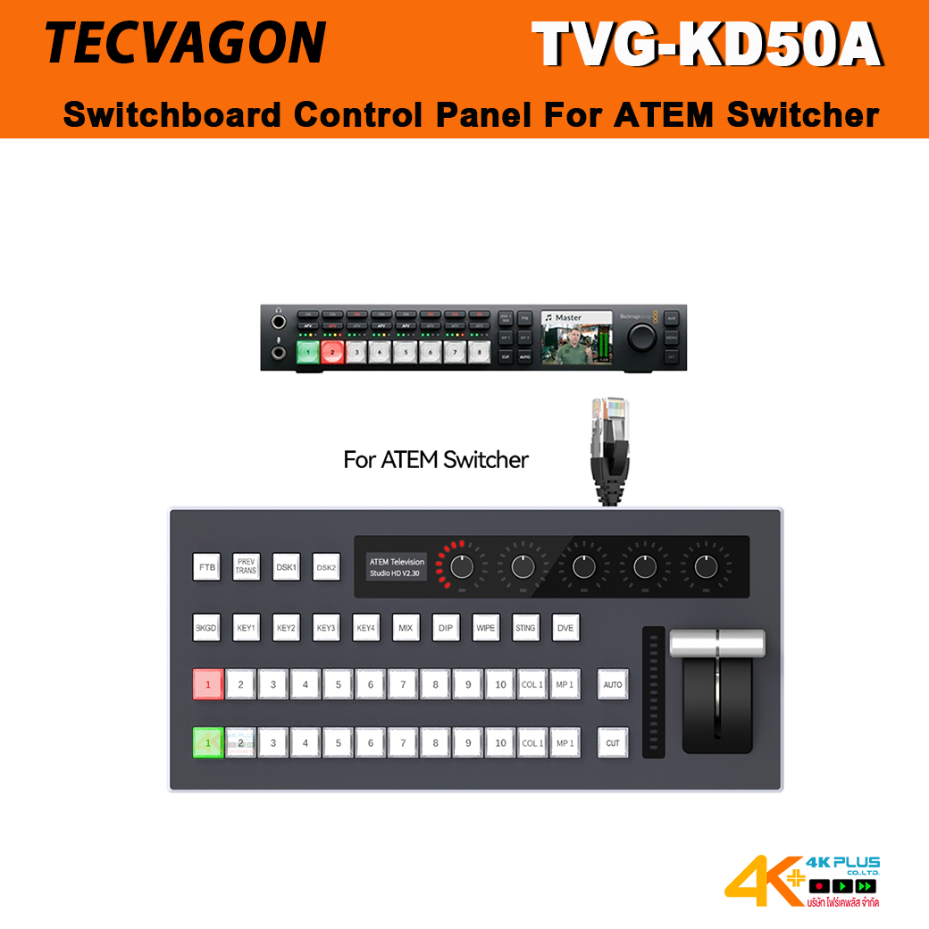 TECVAGON TVG-KD50A Switchboard Control Panel For ATEM Switcher