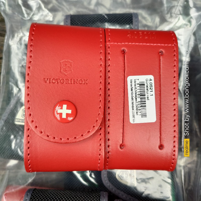 ซองหนังแท้ ใส่ Victorinox รุ่น SwissChamp (4.0521.1) Made in Switzerland ของใหม่ ของแท้