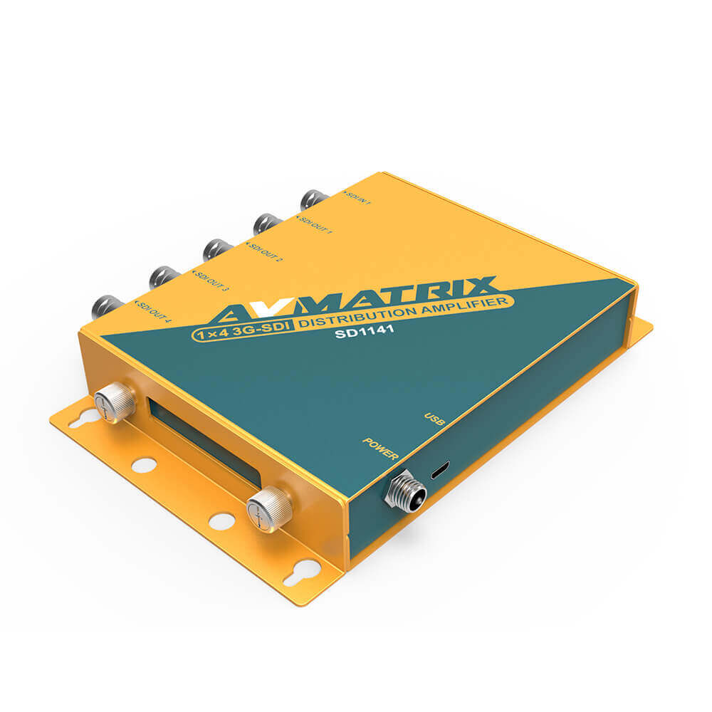 AV Matrix SD1141 1×4 SDI Reclocking Distribution Amplifier