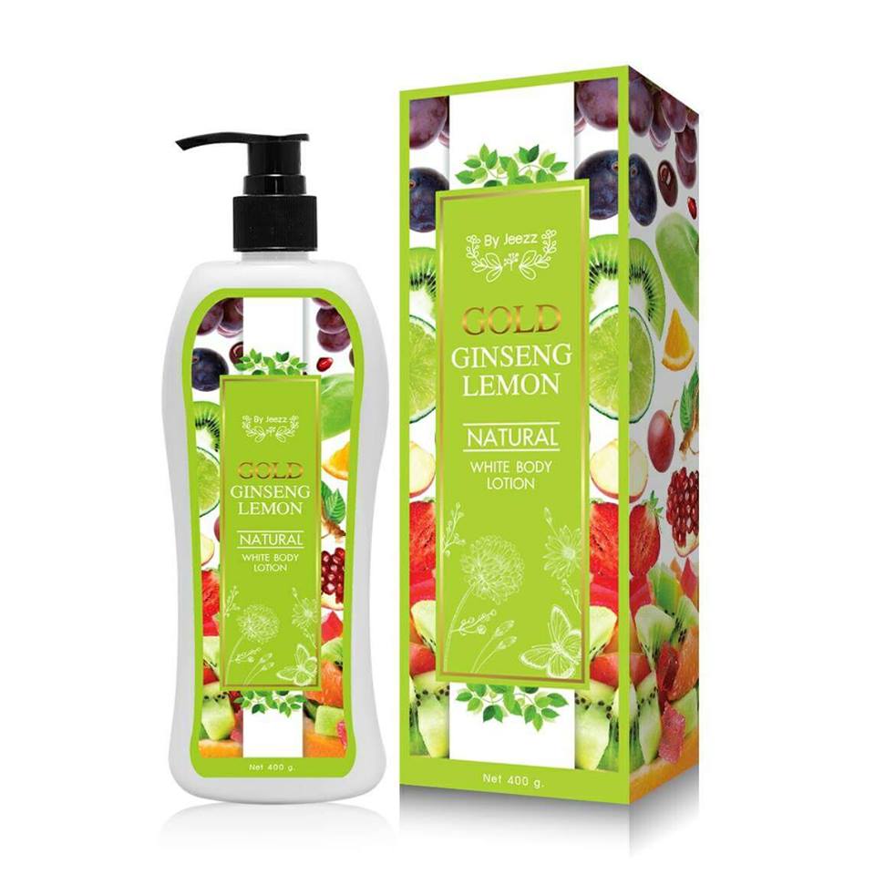 GOLD GINSENG LEMON Natural White Body Lotion โลชั่นโสมมะนาวทองคำ