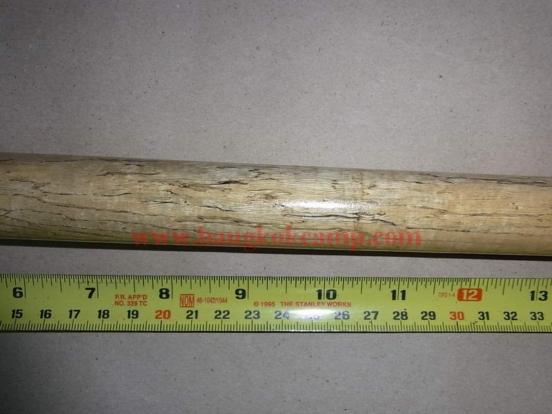 ไม้มงคลหายาก... ไม้ตะพด(ไม้แจง) ลายสวย ลายเนื้อไม้เหมือนงาช้าง (ลายธรรมชาติของไม้ชนิดนี้ ไม่ใช่แตกหรือร้าว) หัว+ท้ายทองเหลือง