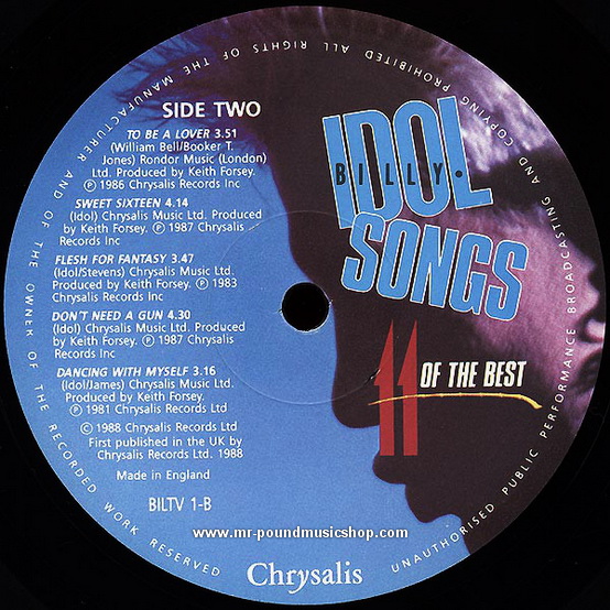 Billy Idol - Idol Songs - 11 Of The Best