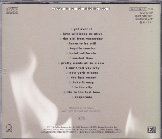 Eagles - Hell Freezes Over