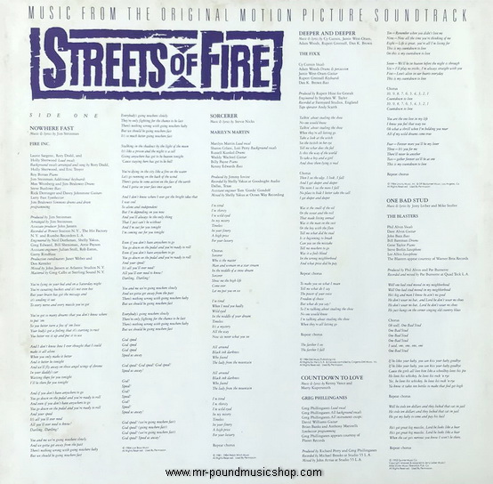 Various Artists - Streets of Fire - Music From The Original Motion Picture Soundtrack
