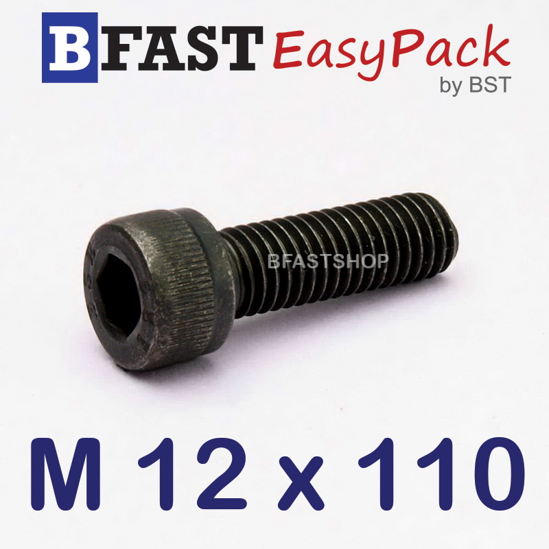 สกรูหัวจมดำ M 12 x 110 *เกลียวครึ่ง*