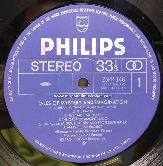 The Alan Parsons Project - Tales of Mystery and Imagination - Edgar Allan Poe