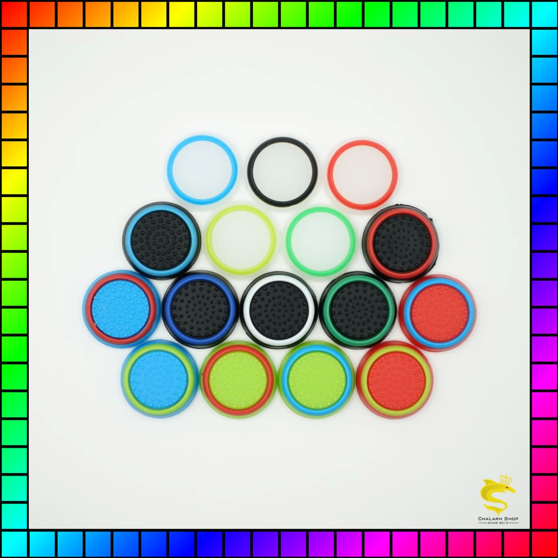 (1อัน) ซิลิโคนอนาล็อก แบบสีรอบวง Xbox360 XboxOne XboxSeriesS/X PS5 PS4 Joy-Pro