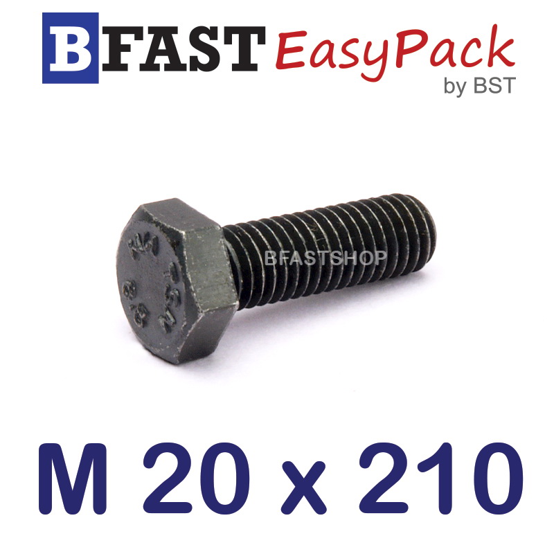 สกรูมิลดำ M20 x 210 *เกลียวครึ่ง*