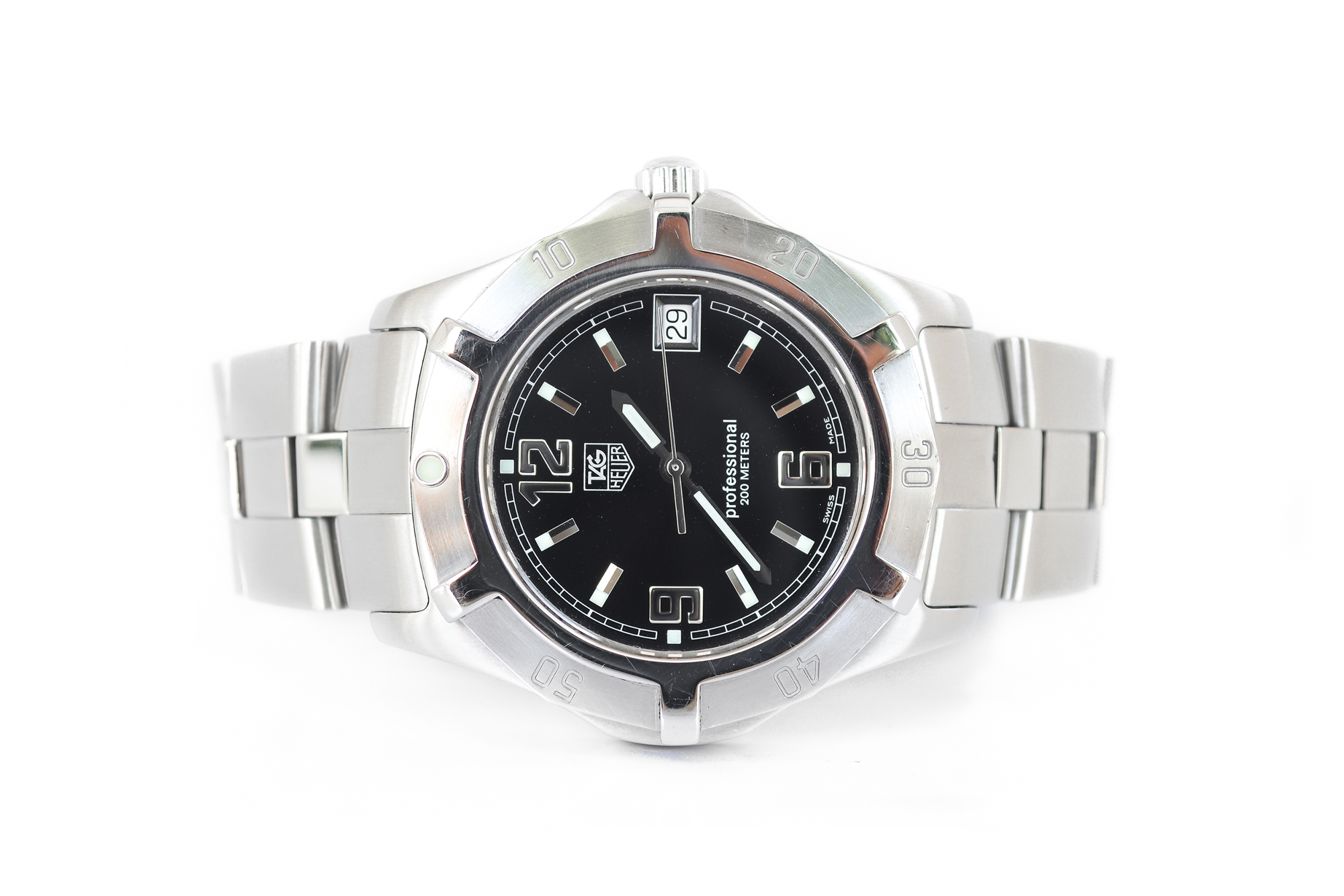 Tag Heuer S2000 Exclusive King size Quartz หน้าดำ
