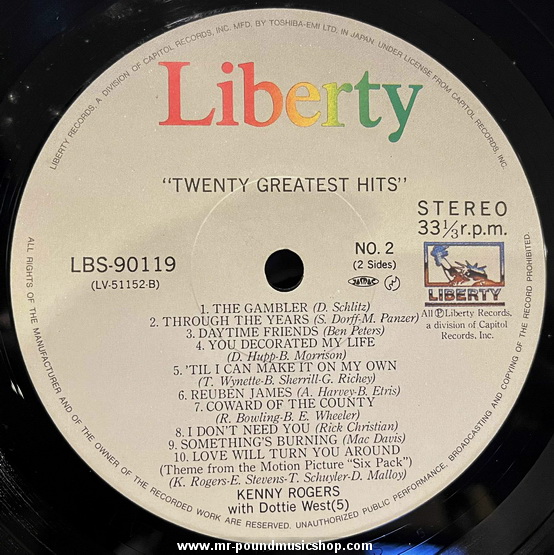 Kenny Rogers - Twenty Greatest Hits