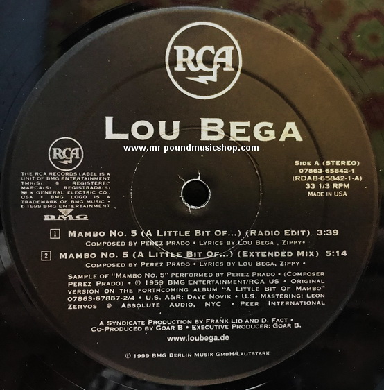 Lou Bega - Mambo No.5 (A Little bit of...)
