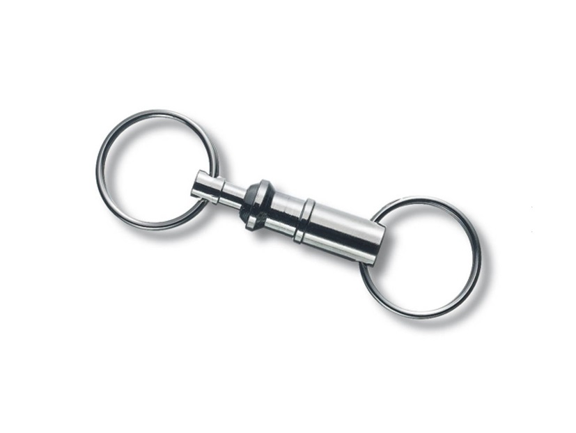 พวงกุญแจแบบปลดเร็ว QUICK KEY-RING (ทองเหลืองชุบโครเมี่ยม)