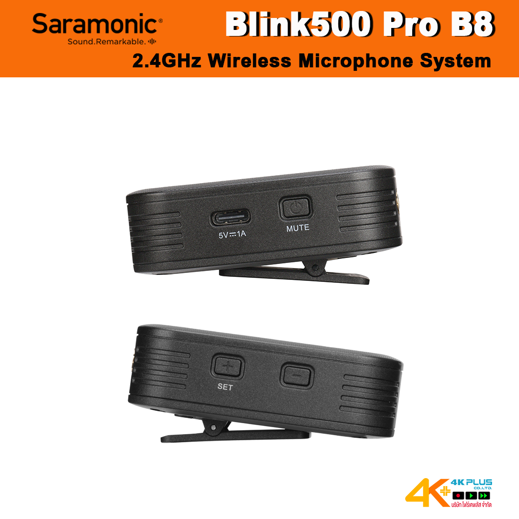 Saramonic Blink500 Pro B8 2.4GHz Wireless Microphone System ***สินค้ายกเลิกการผลิต***