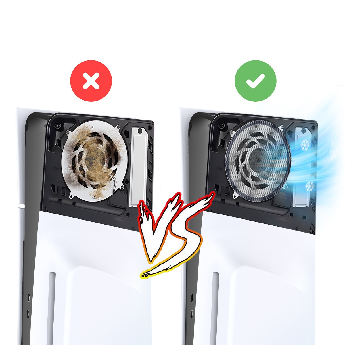 Ipega ตะข่ายกันฝุ่น PS5Slim & PS5Pro