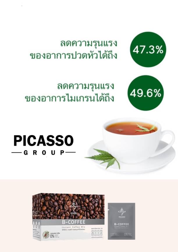 B-Coffee ชาผสมกาแฟสมุนไพรและเครื่องดื่มจากธัญพืช ฟื้นฟูระบบประสาทและสมอง (1กล่อง10ซอง)